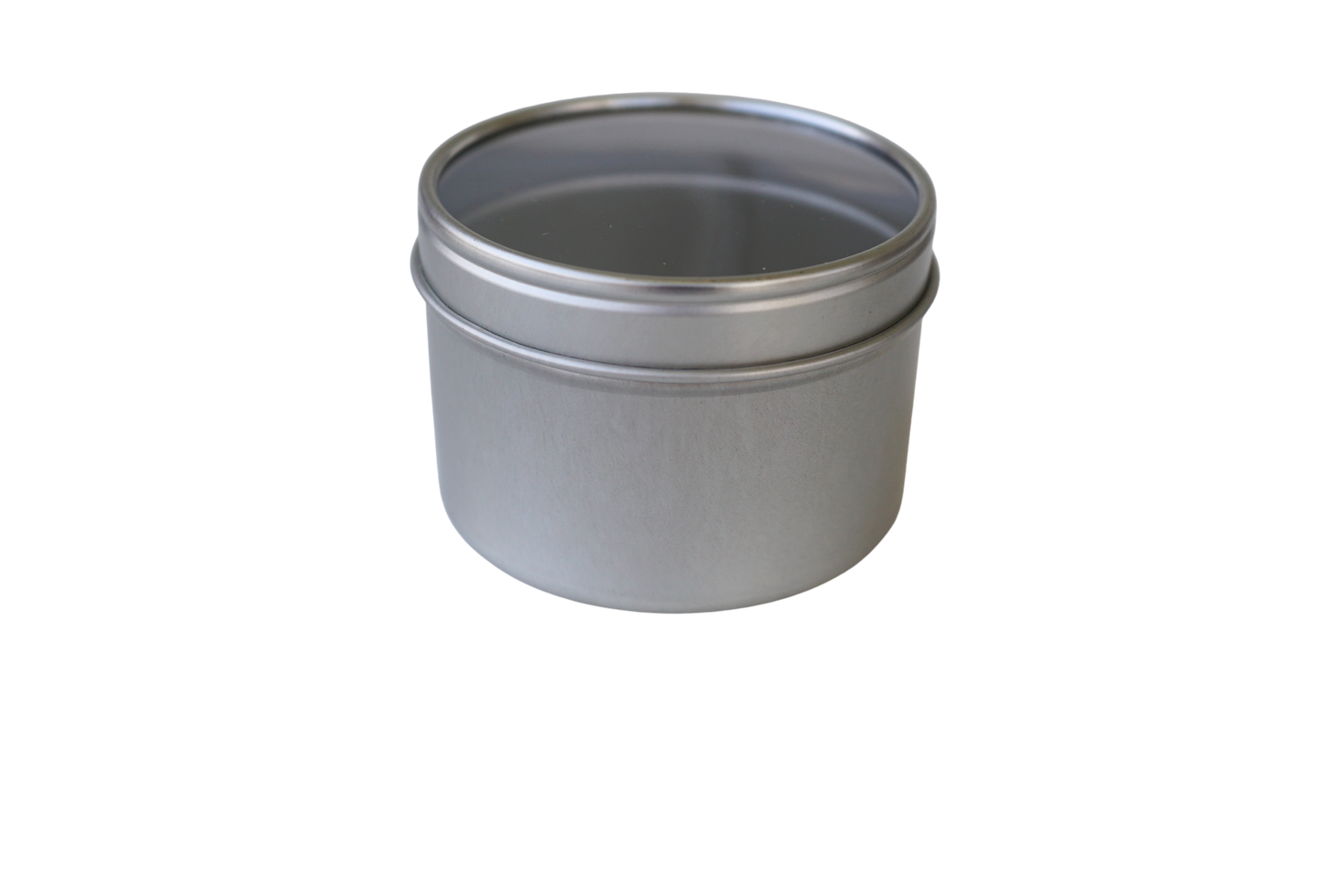 4oz Tin - Silver w/Window Lid