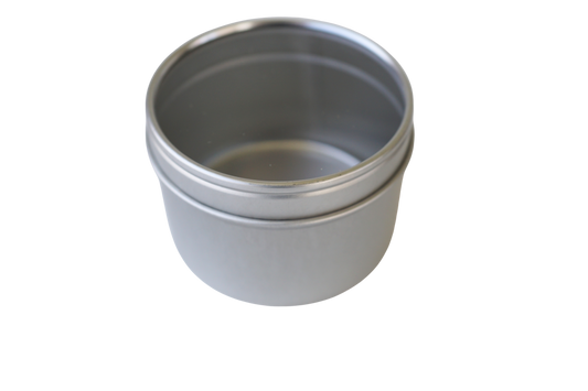4oz Tin - Silver w/Window Lid