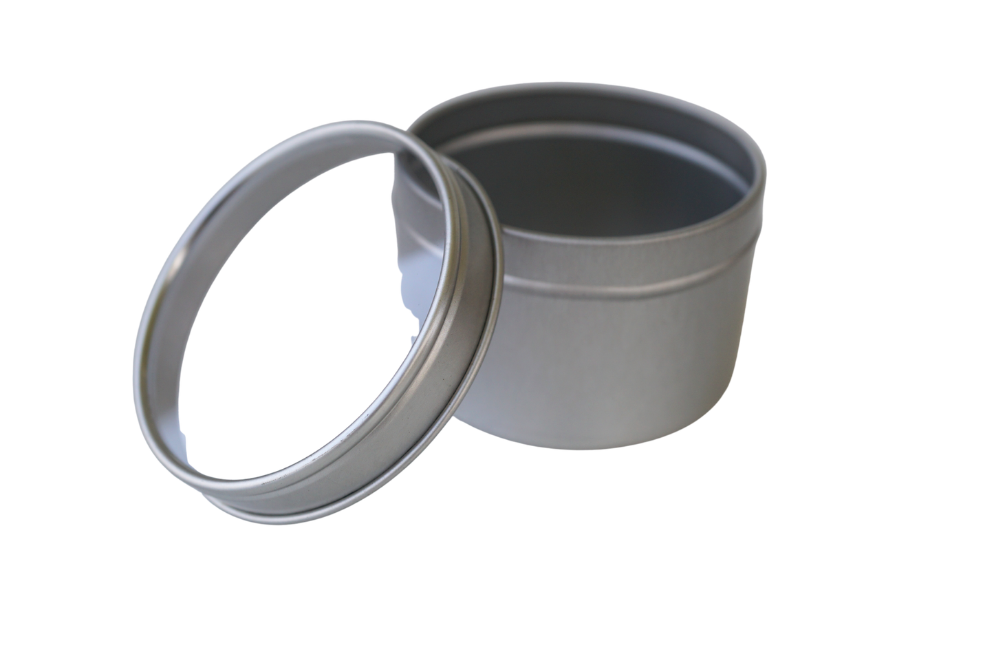 4oz Tin - Silver w/Window Lid